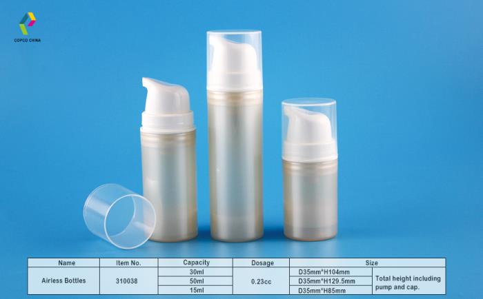 COPCOs airless bottle with snap-on neck